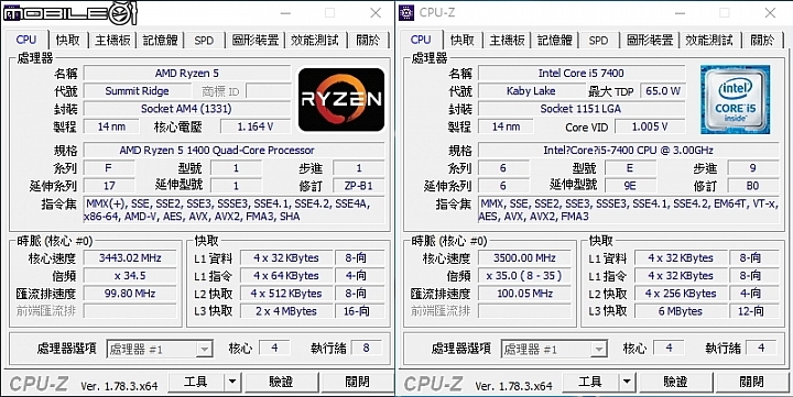 重返榮耀第2彈 R5 1400 技嘉 GA-AB350M-Gaming 3 對戰 i5 7400 開箱