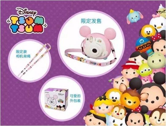 全球首發 上海迪士尼商店獨賣 限量款 富士TSUM TSUM米奇造型拍立得相機