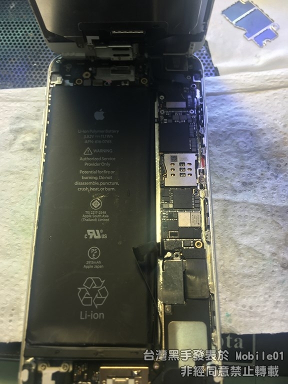 iPhone 6Plus 泡水後就爛掉了....(被拐來朝聖維修記錄 )