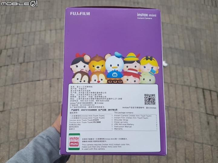全球首發 上海迪士尼商店獨賣 限量款 富士TSUM TSUM米奇造型拍立得相機