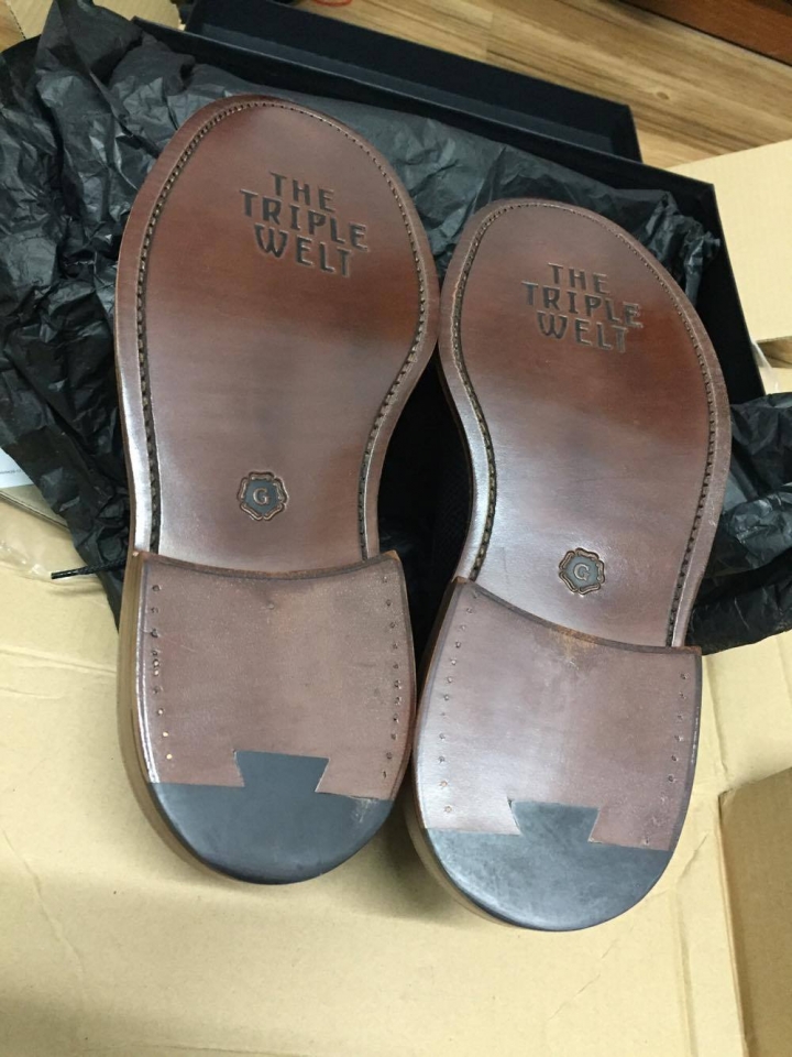 Grenson triple welt lace to toe 開箱+誠心徵求搭配建議