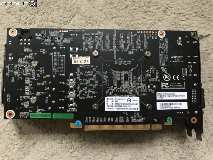 燒出個名堂Galax GTX 1060 3G分享