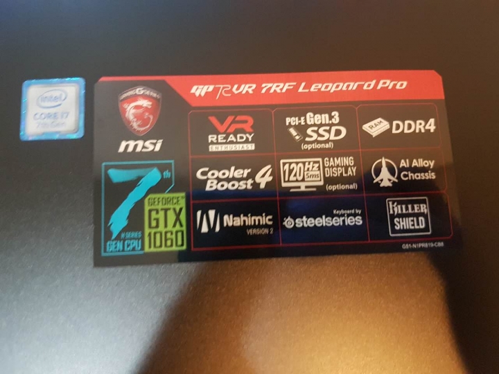 開箱文MSI GP72VR 玩戰地風雲就是爽!