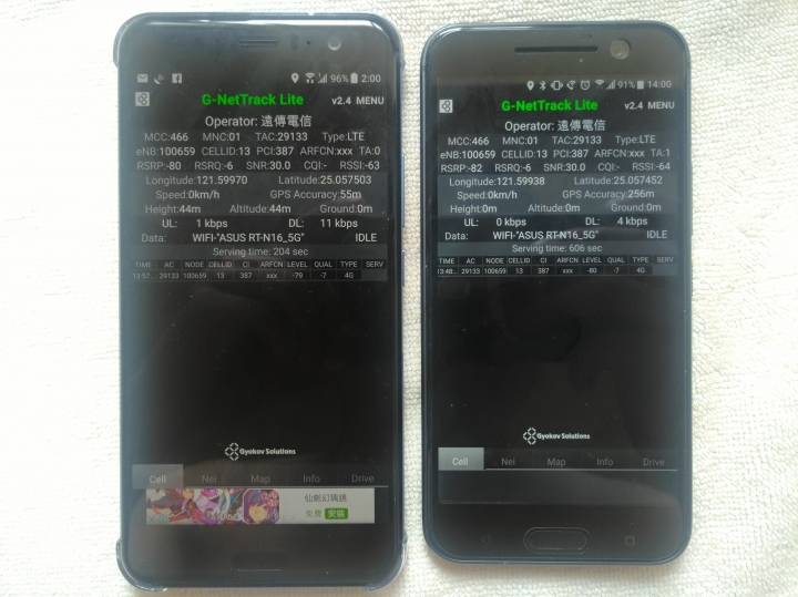 HTC U11 開箱WiFi訊號測試
