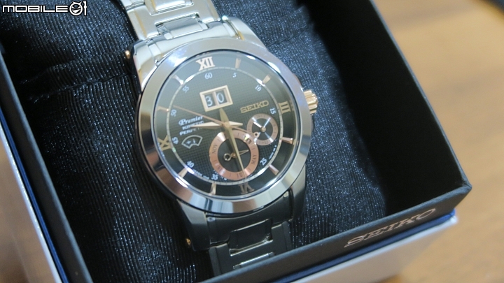 SeiKo Premier 人動電能萬年曆 黑底玫瑰金 SNP136J1 開箱