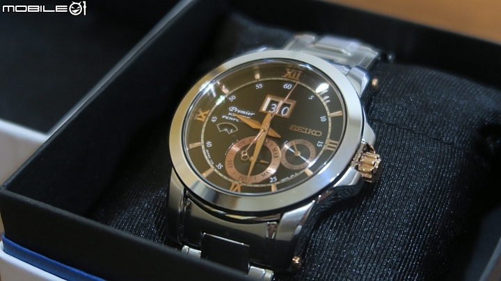 SeiKo Premier 人動電能萬年曆 黑底玫瑰金 SNP136J1 開箱
