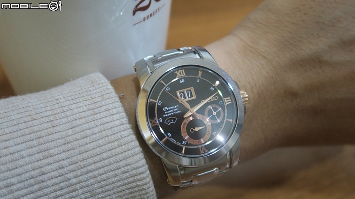 SeiKo Premier 人動電能萬年曆 黑底玫瑰金 SNP136J1 開箱