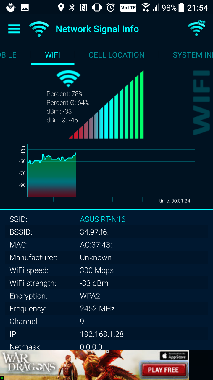 HTC U11 開箱WiFi訊號測試