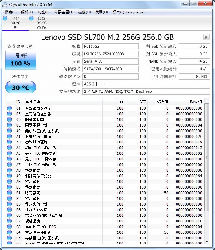 ThinkPad T470 + Lenovo SL700 M.2 2242 256GB(不專業開箱)