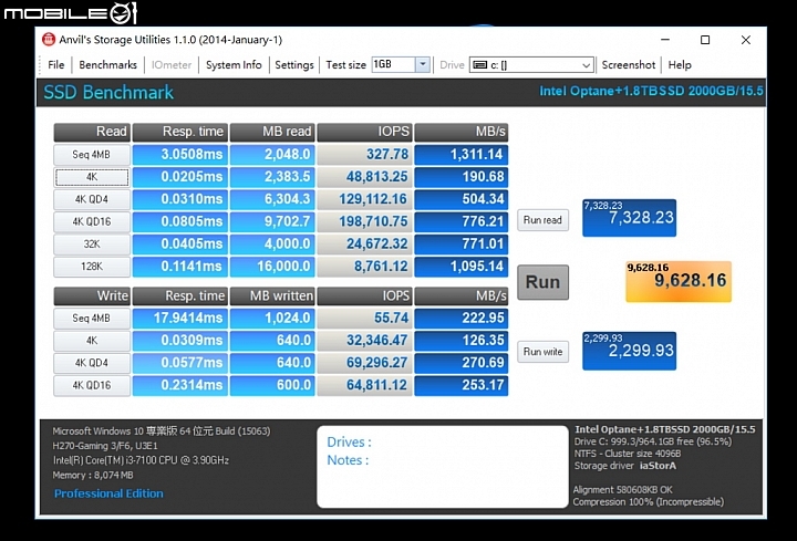 大幅提升傳統HDD傳輸效率 - Intel Optane Memory實測