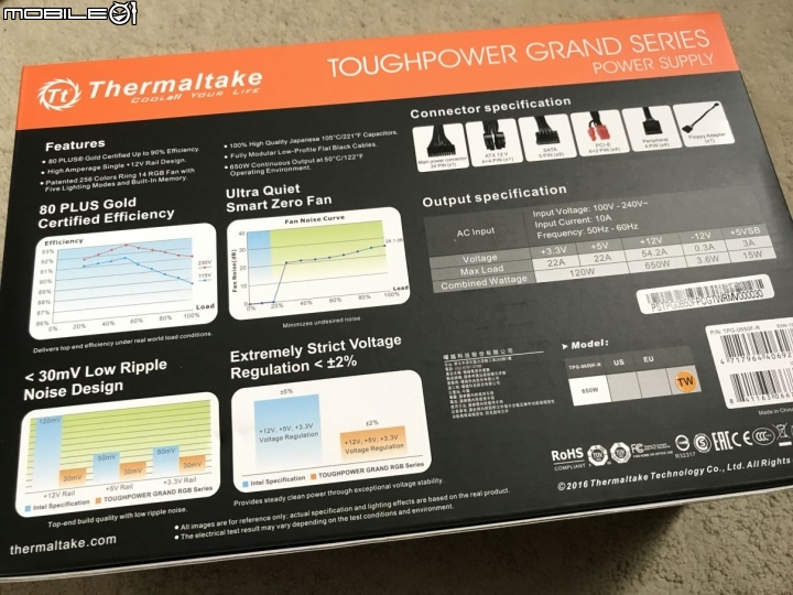 智慧溫控加RGB的好POWER TT Toughpower Grand RGB 650W