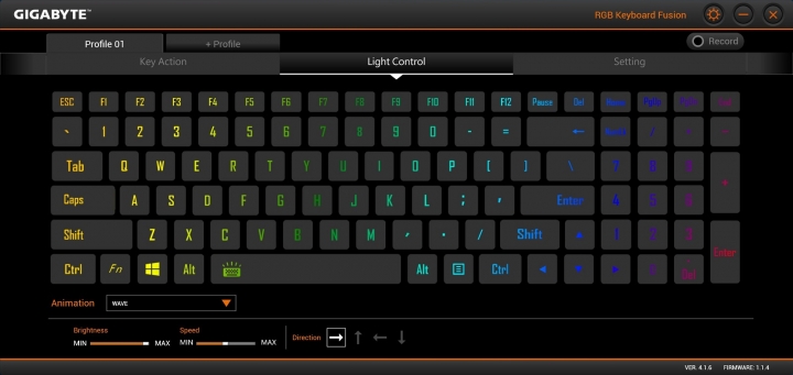 GIGABYTE P56XT,搭載RGB鍵盤,絢麗登場