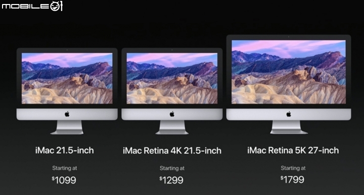 Apple iMac 與 MacBook 系列 僅有硬體規格更新