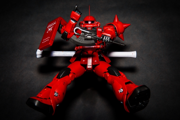 紅色彗星,夏亞出動場景,薩克原型機 ZAKUII BANDAI MG 1/100