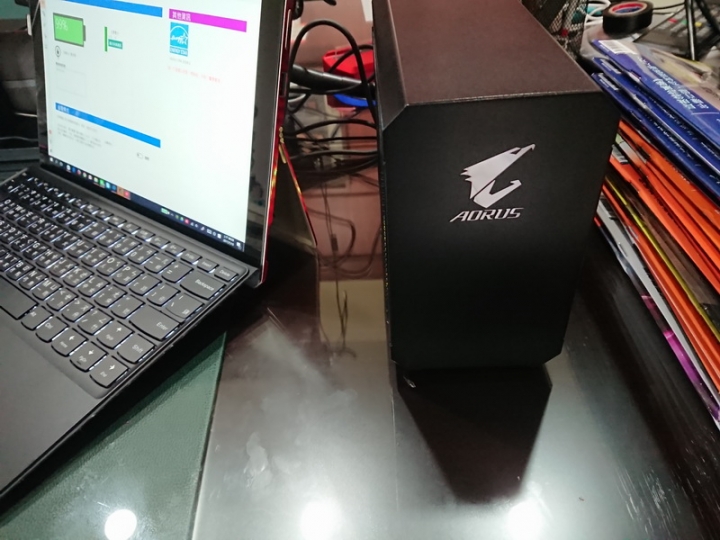 [開箱含拆解]外接顯卡AORUS GTX 1070 gaming box配Miix 720和Yoga 920(T303UA也通)