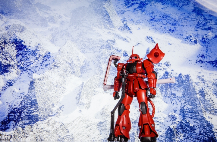 紅色彗星,夏亞出動場景,薩克原型機 ZAKUII BANDAI MG 1/100