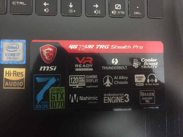 (開箱)MSI GS73 MAX-Q1070