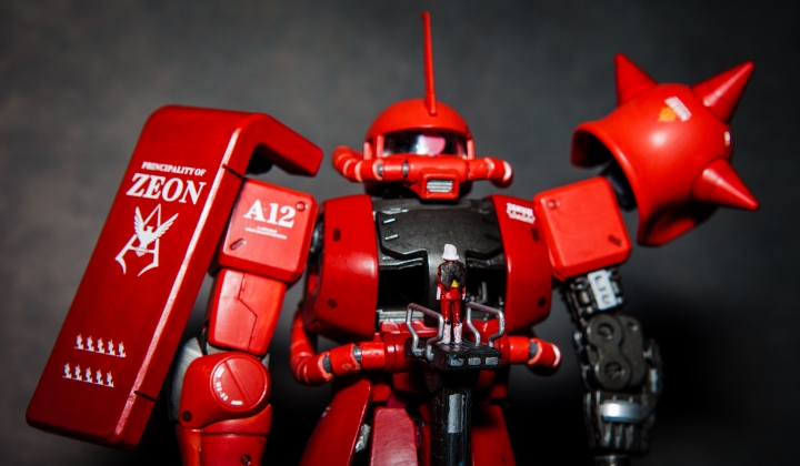紅色彗星,夏亞出動場景,薩克原型機 ZAKUII BANDAI MG 1/100