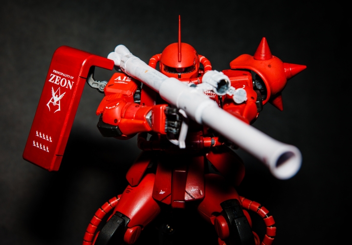 紅色彗星,夏亞出動場景,薩克原型機 ZAKUII BANDAI MG 1/100