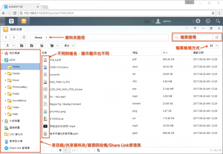 家庭影音的絕佳選擇!ASUSTOR AS6404T NAS 搭配 ADM 3.0,全新介面強勢登場!(基本應用篇)