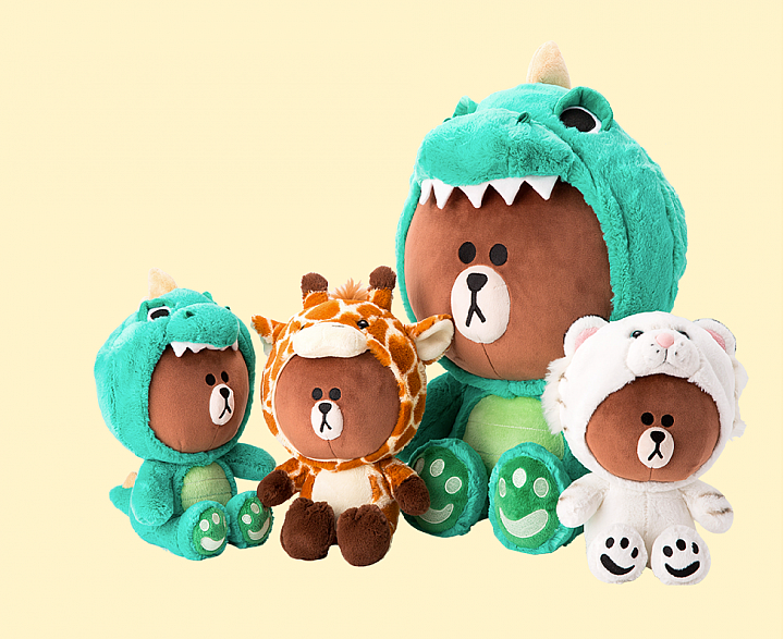 【可愛】恐龍熊大登陸台灣!LINE「JUNGLE BROWN 叢林熊大」系列在台灣上市
