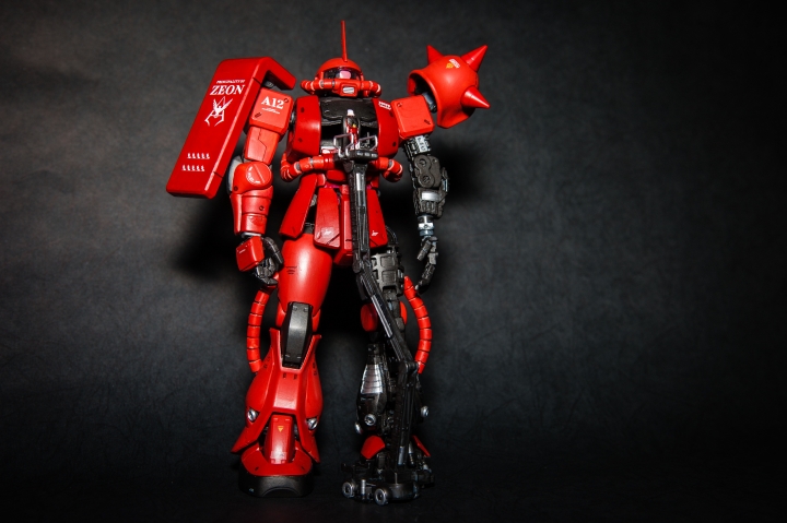 紅色彗星,夏亞出動場景,薩克原型機 ZAKUII BANDAI MG 1/100