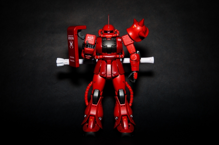 紅色彗星,夏亞出動場景,薩克原型機 ZAKUII BANDAI MG 1/100