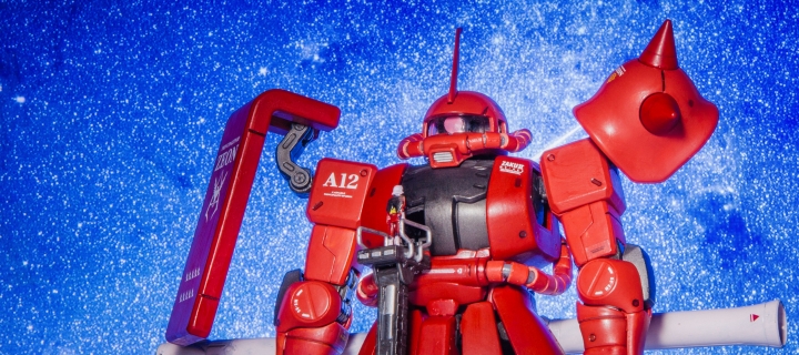 紅色彗星,夏亞出動場景,薩克原型機 ZAKUII BANDAI MG 1/100