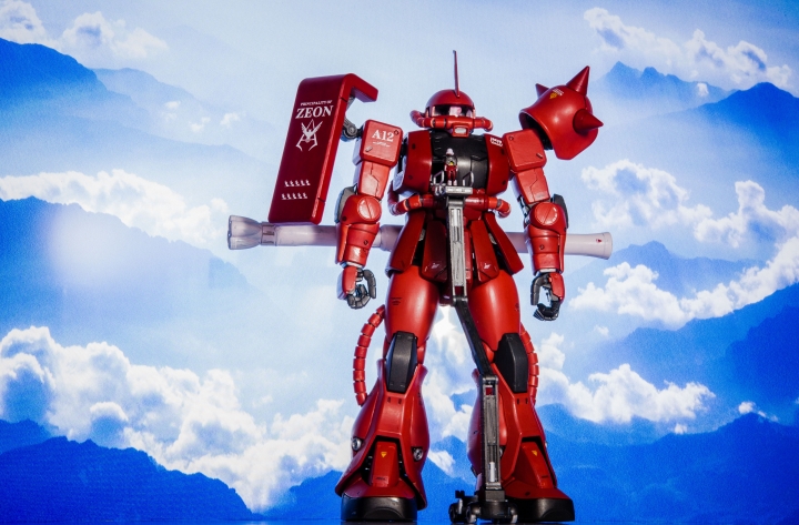 紅色彗星,夏亞出動場景,薩克原型機 ZAKUII BANDAI MG 1/100
