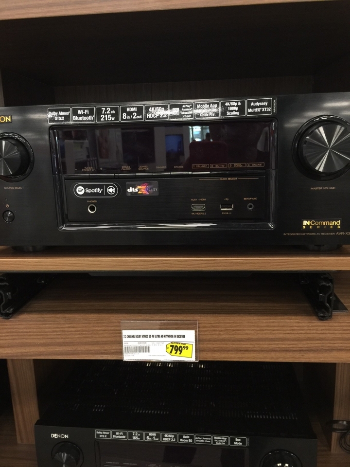DENON AVR-X3300W 綜擴及5吋3音路手工原木音箱開箱
