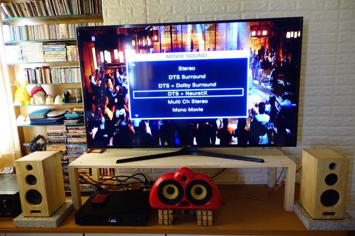 DENON AVR-X3300W 綜擴及5吋3音路手工原木音箱開箱