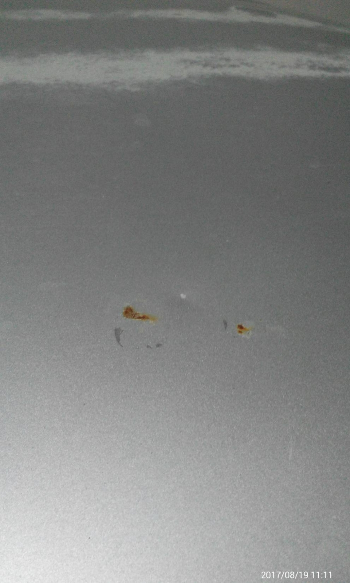 車頂因長期曝曬導致烤漆脫落