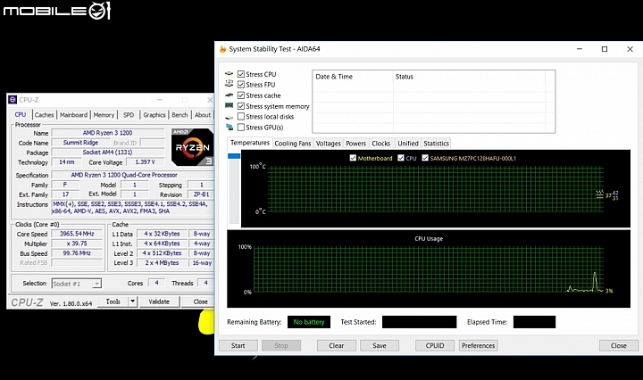 AMD RYZEN 3 1200超頻解析與Intel Core i3-7100效能對比