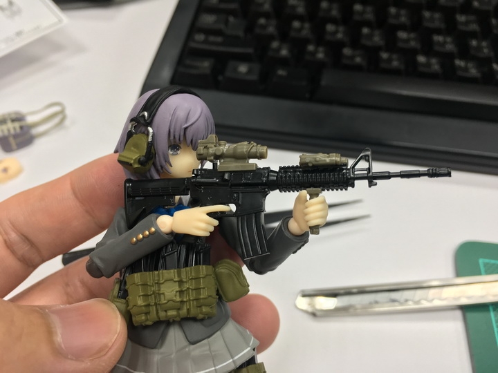 美少女與槍械的組合! TOMYTEC Little Armory / Figma 朝戶未世 開箱分享