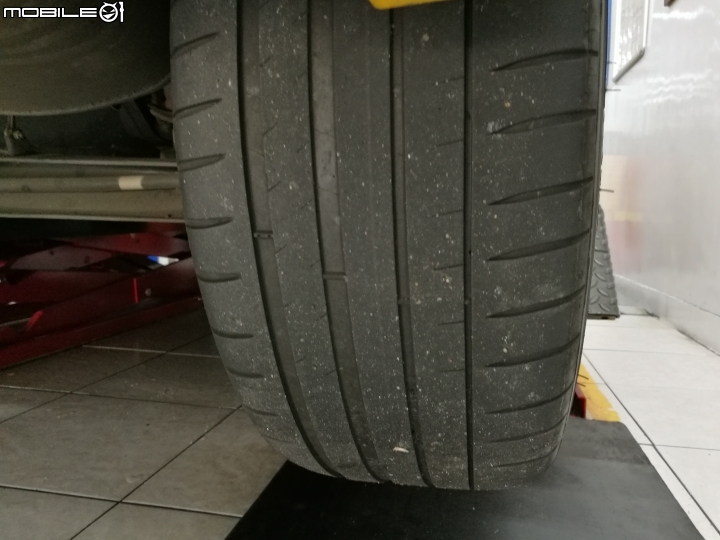 米其林 Pilot Sport 4 磨耗測試 ( 34,992公里,下課 )