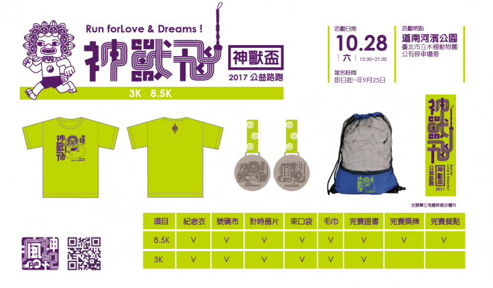 提倡環保.淨化.健康.活力的"神獸盃路跑"要開跑囉!!