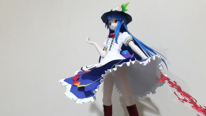 【紙模】東方緋想天 比那名居天子