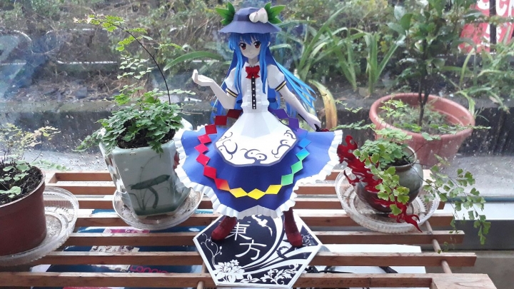 【紙模】東方緋想天 比那名居天子
