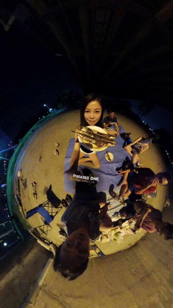 (12/16增加防水殼拍攝影片)全新上市的全景運動相機 insta360 one 不專業開箱文