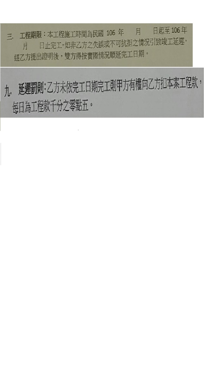 請教裝潢合約問題