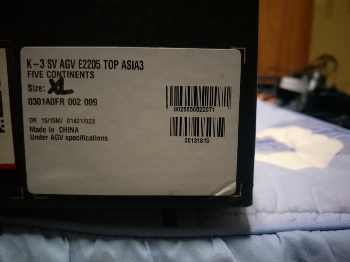 人生第一頂進口安全帽AGV K-3 SV五大洲