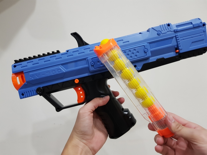 NERF玩具槍開箱!球槍『APOLLO XV-700』,實玩影片小開箱!