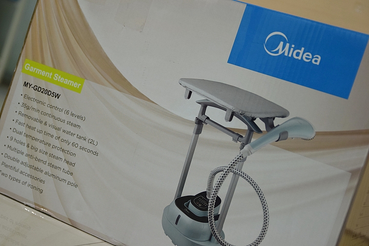 讓丸爸穿衣更有型 Midea 蒸氣式雙桿掛燙機 多段蒸氣 好操作