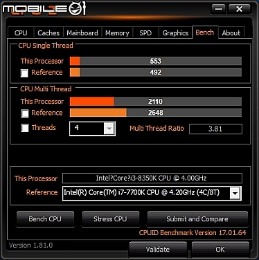 4C4T 可超K版 Core i3 8350K 搭上 Z370 AORUS Gaming 3
