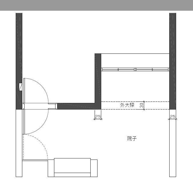 傳統透天院子內的25公分的外牆可以局部打除嗎?