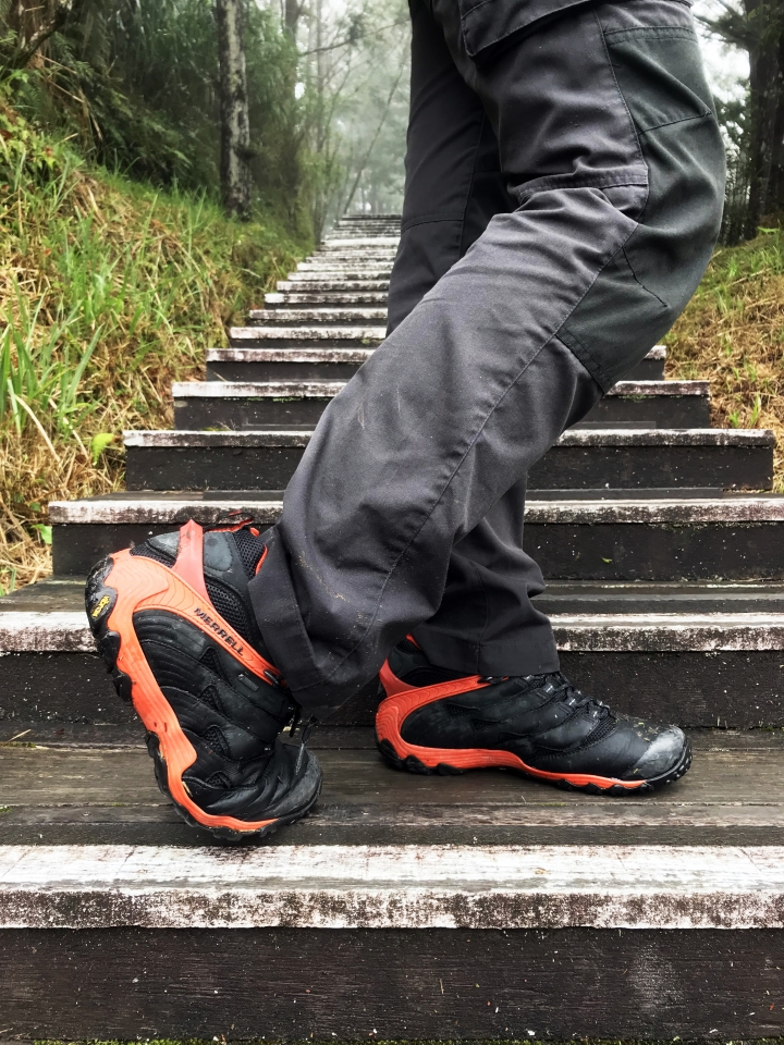 【開箱文】推薦新手入門款 MERRELL 登山鞋 強悍Chameleon7 雨晴實測