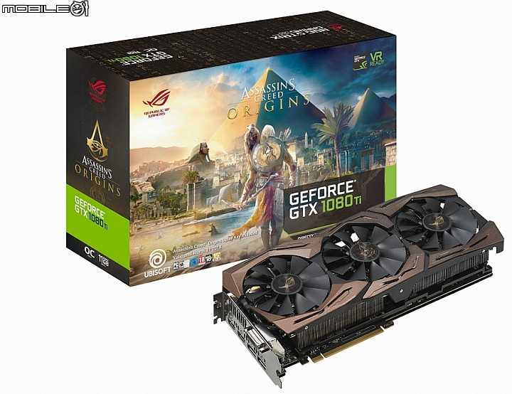 全球限量500張 華碩ASUS推出「刺客教條:起源」版ROG Strix GeForce GTX1080 Ti顯示卡