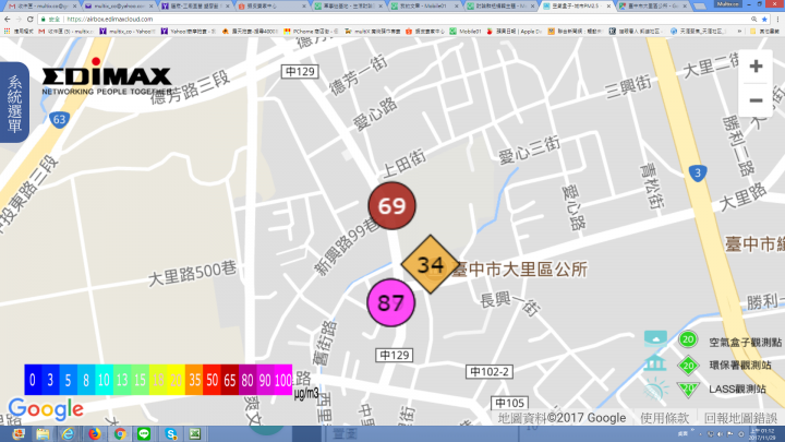 空氣品質,圖 4/10 選舉到了 台中空氣變好了!!