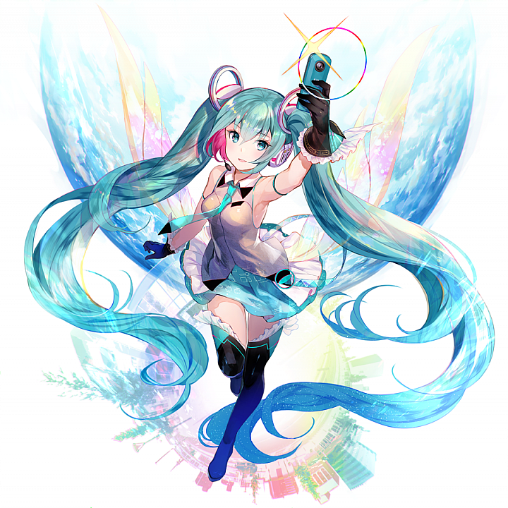 Ricoh Theta SC初音未來特別紀念版!封面插畫是由插畫師Fuzichoco所繪 Ricoh Theta SC初音未來特別紀念版!封面插畫是由插畫師Fuzichoco所繪