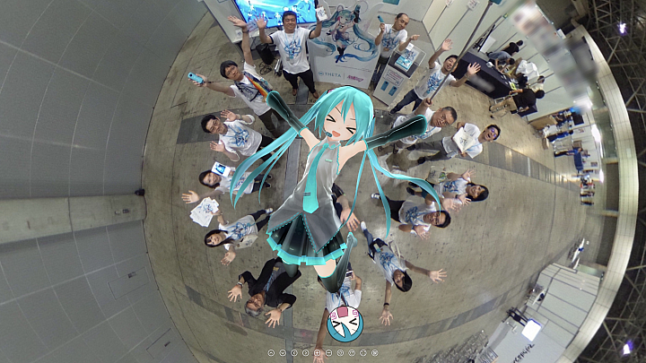 Ricoh Theta SC初音未來特別紀念版!theta 360.com上也有許多初音未來版本的Theta作品 Ricoh Theta SC初音未來特別紀念版!theta 360.com上也有許多初音未來版本的Theta作品